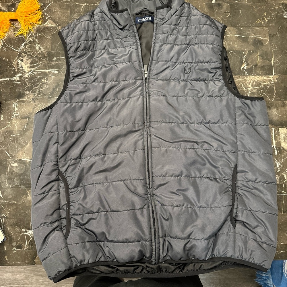 Men’s Chaps XXL Grey Puffer Vest